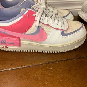 Nike Air Force 1 with Pink and Cream Accents